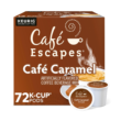 Cafe Escapes Cafe Caramel Keurig Single-Serve K-Cup Pods, 72 Count (6 Packs of 12)