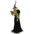 Haunted Hill Farm 6-ft Freestanding Motion Activated Talking Lighted Witch Animatronic