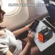 Takki Portable Power Station 88Wh Solar Generator Power Bank with 110V AC DC USB Ports LED Flashlight