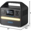Anker 521 Portable Power Station Upgraded with LiFePO4 Battery, 256Wh 6-Port PowerHouse, 2 AC Outlets