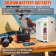Takki Portable Power Station 88Wh Solar Generator Power Bank with 110V AC DC USB Ports LED Flashlight