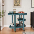 Beautiful Drew Bar Cart by Drew Barrymore, Thyme Green Finish