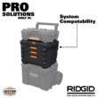 RIDGID 255334 Pro Gear System Gen 2.0 XL 3-Drawers Water and Dust Resistant Durable Tool Box With Dividers For Internal Organization RIDGID 255334 Pro Gear System Gen 2.0 XL 3-Drawers Water and Dust Resistant Durable Tool Box With Dividers For Internal Organization