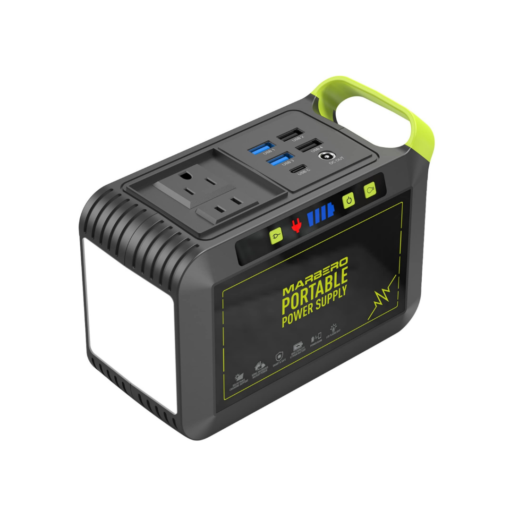 MARBERO Portable Power Station 88Wh Camping Lithium Battery Solar Generator Fast Charging with AC Outlet 120W Peak Power Bank