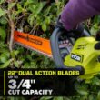 RYOBI ONE+ P2609BTL 18V 22 in. Lithium-Ion Cordless Hedge Trimmer (Tool Only)