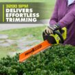 RYOBI ONE+ P2609BTL 18V 22 in. Lithium-Ion Cordless Hedge Trimmer (Tool Only)