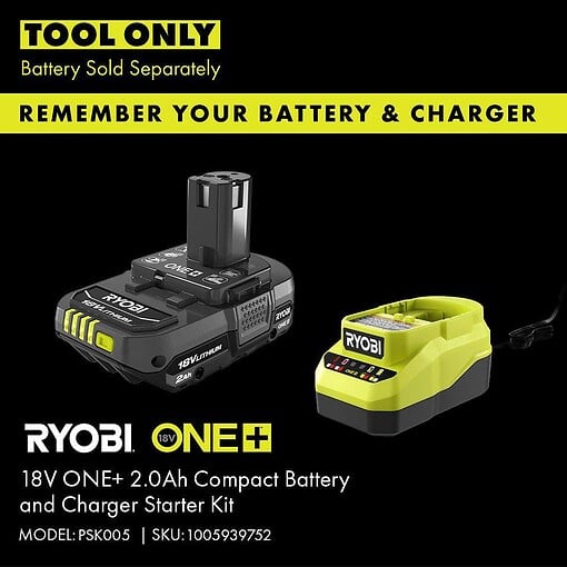 RYOBI ONE+ P2609BTL 18V 22 in. Lithium-Ion Cordless Hedge Trimmer (Tool Only)