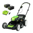 Greenworks Pro 80-volt 21-in Cordless Push Lawn Mower 4 Ah (2-Batteries and Charger Included)