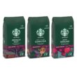 Starbucks Dark Roast Ground Coffee, Variety Pack, 3 bags (12 oz each)