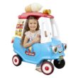 Little Tikes Cozy Ice Cream Truck, Coupe Ride On Car, Kid and Parent Powered, Truck Music, Including Accessories