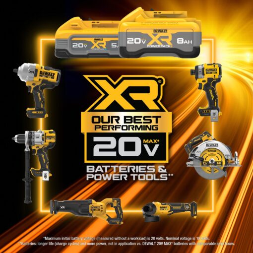 DEWALT XR POWERPACK 20-V Lithium-ion Battery (8 Ah)