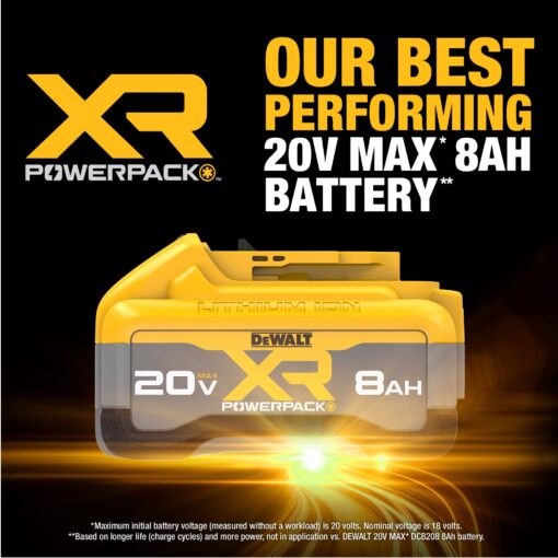 DEWALT XR POWERPACK 20-V Lithium-ion Battery (8 Ah)