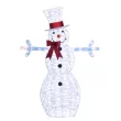 VEIKOUS 53.1-in Snowman Free Standing Decoration with White LED Lights