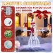VEIKOUS 53.1-in Snowman Free Standing Decoration with White LED Lights