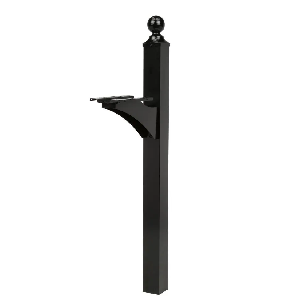 Architectural Mailboxes Black Aluminum 4 x 4 Mount Mailbox Post Architectural Mailboxes Black Aluminum 4 x 4 Mount Mailbox Post