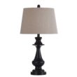 StyleCraft Home Collection 28-in Bronze 3-way Table Lamp with Fabric Shade