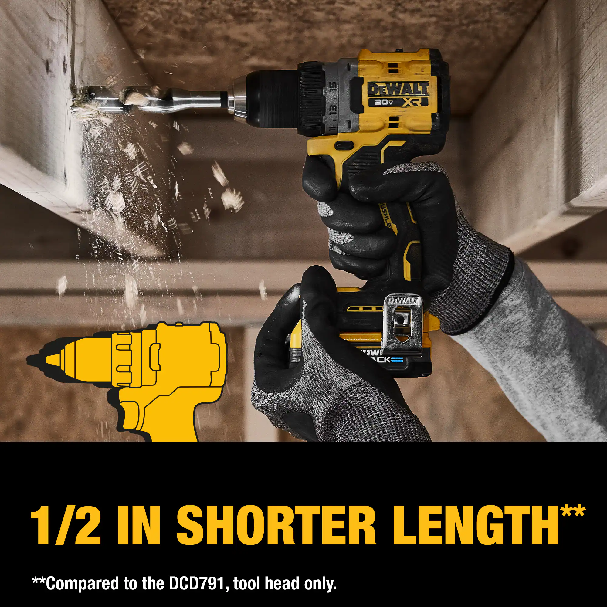 49500105 DEWALT XR 20-volt Max 1/2-in Keyless Brushless Cordless Drill (2-Batteries Included, Charger Included and Soft Bag included)