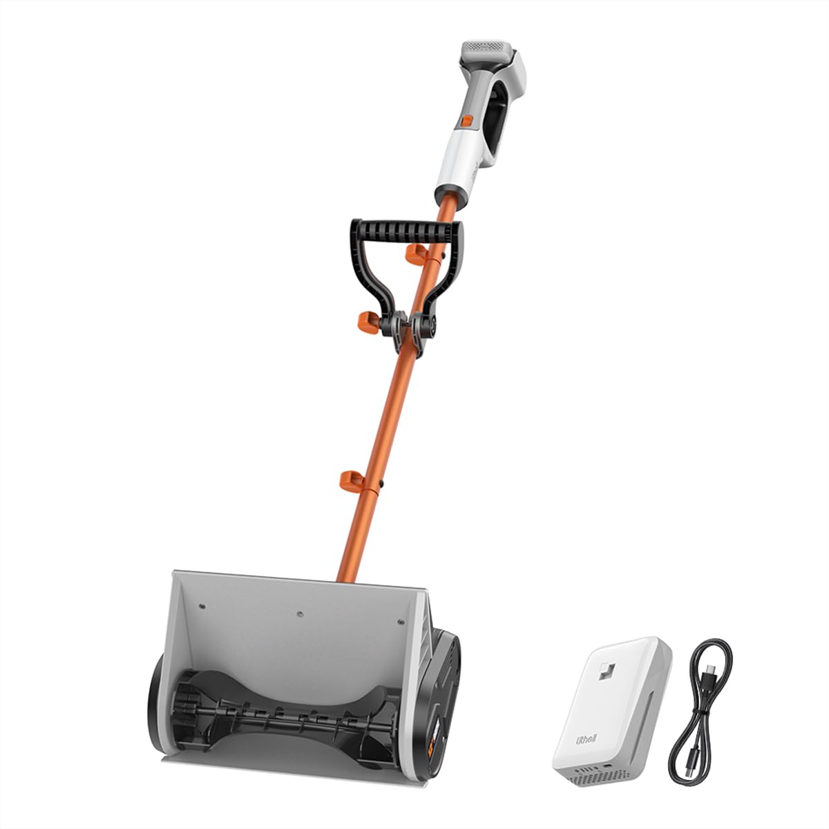 Litheli Cordless Electric Snow Shovel, 20V 12-Inch Snow Thrower with Adjustable Auxiliary Handle, 4.0Ah Battery Included Litheli Cordless Electric Snow Shovel, 20V 12-Inch Snow Thrower with Adjustable Auxiliary Handle, 4.0Ah Battery Included 