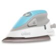 Oliso M2 Mini Project Steam Iron with Solemate - for Sewing, Quilting, Crafting, and Travel, Turquoise