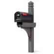 Step2 Ground Mount Black Plastic Extra Large Mailbox with Post