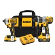 DEWALT XR POWER DETECT 2-Tool 20-Volt Max Brushless Power Tool Combo Kit with Soft Case (2-Batteries and charger Included)