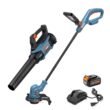 SENIX X2 20-volt Max Cordless Battery String Trimmer and Leaf Blower Combo Kit 4 Ah (Battery & Charger Included)