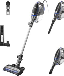Eureka Corded Stick Vacuum Cleaner for Home Pet Hair, Lightweight Vacuum Cleaner with Powerful Suction, Blue, NES520BL