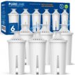 Pureline Replacement for Brita Filter, Pitchers and Dispensers, Classic 35557, OB03, Mavea 107007, (6 Pack)