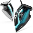 PurSteam SteamTech Elite 1750W Steam Iron, Digital Temp Control & LED Display, Ceramic Soleplate