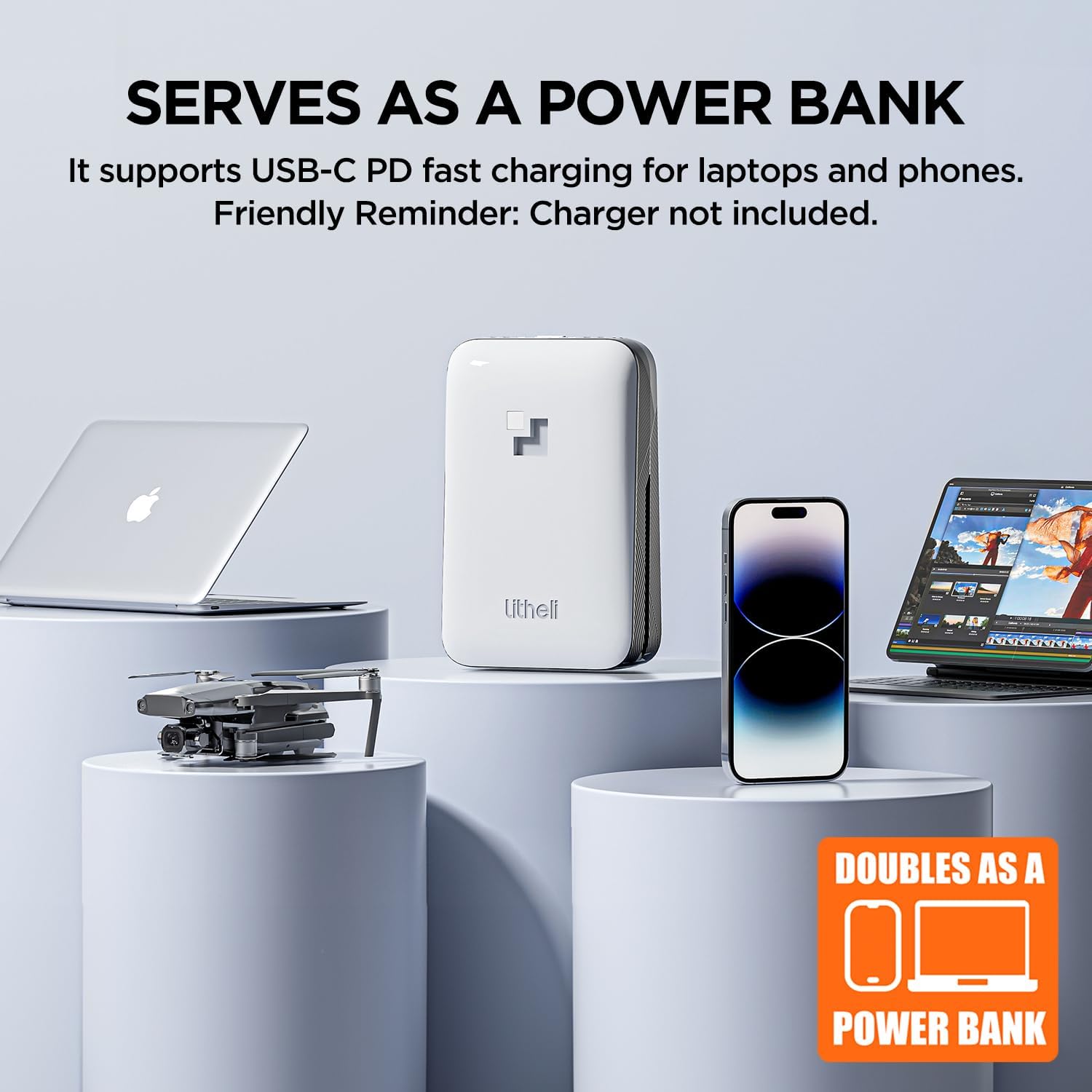 71xflOTcP-L._AC_SL1500_ Litheli Cordless Electric Snow Shovel, 20V 12-Inch Snow Thrower with Adjustable Auxiliary Handle, 4.0Ah Battery Included 