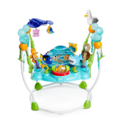 Bright Starts Disney Baby Finding Nemo Sea of Activities Baby Activity Center Jumper with Interactive Toys, Lights, Songs & Sounds, 6-12 Months (Blue)