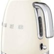 SMEG 50's Retro Style Electric Water Kettle with Automatic Shutoff, Removable Base, and Water Indicator, KLF03CRUS, Cream