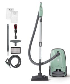 Kenmore pet Friendly Lightweight Bagged Canister Vacuum Cleaner with Extended telescoping Wand, Green