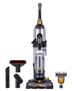 EUREKA PowerSpeed Lightweight Powerful Upright Vacuum Cleaner for Carpet and Hard Floor, Pet Turbo, Black, Yellow