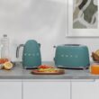SMEG 50's Retro Style 7-Cup Electric Water Kettle with Automatic Shutoff, Removable Base, and Water Indicator (Jade)