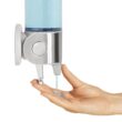 simplehuman Double Wall Mount Shower Pump, 2 x 15 fl. oz. Shampoo and Soap Dispensers, Stainless Steel