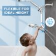 Dual Handheld Shower Head Combo, 2-in-1 Rain Shower Heads System 8 Inch Rainfall Shower Head, Chrome Dual Handheld Shower Head Combo, 2-in-1 Rain Shower Heads System 8 Inch Rainfall Shower Head, Chrome