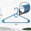 NEATERIZE Ultra Heavy Duty Plastic Clothes Hangers - Blue - Durable Coat, Suit and Clothes Hanger. Perchas De Ropa (24 Pack - Blue) NEATERIZE Ultra Heavy Duty Plastic Clothes Hangers - Blue - Durable Coat, Suit and Clothes Hanger. Perchas De Ropa (24 Pack - Blue)
