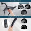 BRIGHT SHOWERS Four Spray Settings Shower Head Set Oil Rubbed Bronze and Black Finishing with 60" Long Stainless Steel Shower Hose