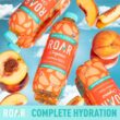 ROAR Complete Hydration Organic - Electrolyte Drinks Loaded with Vitamins C, B5, B12 - Georgia Peach - 12 pc