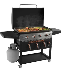 Blackstone 4-Burner 36" Propane Outdoor Griddle with Air Fryer and Hood