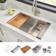 Ruvati Roma Undermount 30-Inches x 19-Inches Stainless steel Single bowl 16 -Gauge Workstation Kitchen Sink