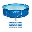 Intex 10-Feet x 10-Feet x 30-Inches Metal frame Round Above-Ground Pool with Filter Pump