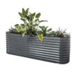Vego Garden 42-Inches W x 78-Inches L x 32-Inches H Modern Gray Metal Raised Garden Bed