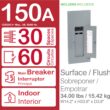 Square D Homeline 150 -Amp 30 -Spaces 60 -Circuit Indoor Main breaker Plug-On Neutral Load Center (Value Pack)