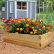 All Things Cedar 24.0-Inches W x 48.0-Inches L x 11.0-Inches H Red cedar Cedar Raised Garden Bed