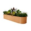 Vego Garden 42-Inches W x 78-Inches L x 17-Inches H Terra Cotta Galvanized Metal Raised Garden Bed