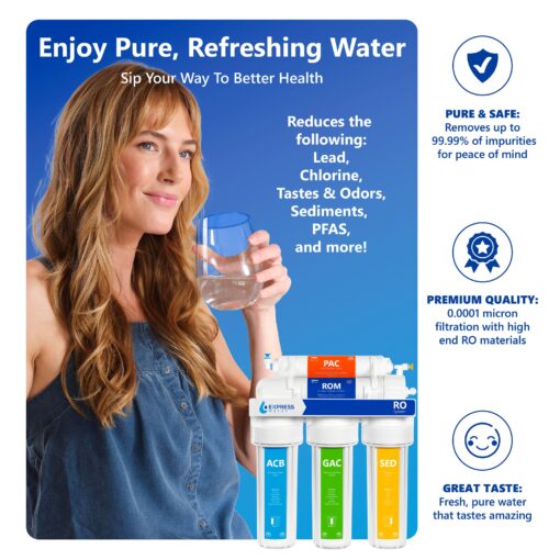 Express Water RO10MBN 5-stage Multi-method Reverse Osmosis Filtration System