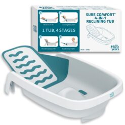 The First Years 4-in-1 Reclining Baby Bathtub - All-in-1 Baby Bath Seat Adjusts as Baby Grows