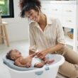 Skip Hop Baby Bath Tub 4-in-1 Grow with Baby Infant to Toddler Bathtub with Supportive Sling and Sit-Up Support Wave Age 0m+ Skip Hop Baby Bath Tub 4-in-1 Grow with Baby Infant to Toddler Bathtub with Supportive Sling and Sit-Up Support Wave Age 0m+